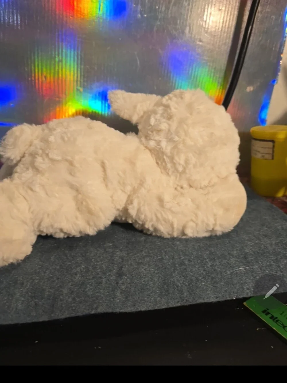 7226 Nat and Jules Plush Lamb Blue Blanket 